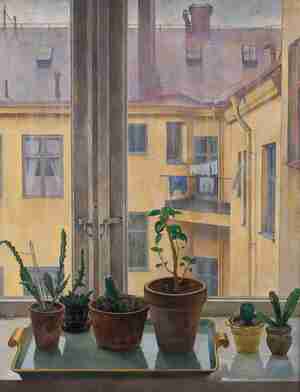 Stina Forssell Courtyard Window 1933 Stiftelsen Bohusläns museum Uddevalla Sweden photo Stiftelsen Bohusläns museum