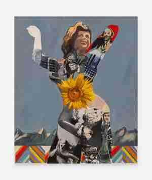 Pauline Boty, Sunflower Woman, c. 1963, private collection, courtesy of Gazelli Art House London ©Estate of Pauline Boty