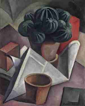 Alexander Kanoldt Still Life III Still Life with Cactus 1920 Kunstsammlungen Chemnitz Museum Gunzenhauser property of Stiftung Gunzenhauser Bertram Kobe