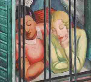 Kiril Tsonev Women Listening to Marimba Music 1935 Sofia City Art Gallery photo Svetla Georgieva