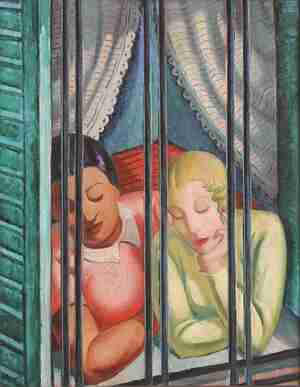 Kiril Tsonev Women Listening to Marimba Music 1935 Sofia City Art Gallery photo Svetla Georgieva