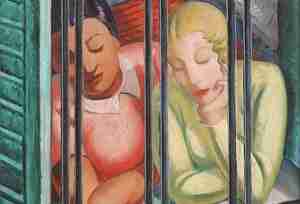 Kiril Tsonev Women Listening to Marimba Music 1935 Sofia City Art Gallery photo Svetla Georgieva