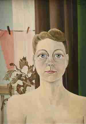 Rinus Jagtenberg Portret van Miep de vrouw van de kunstenaar 1943 Collectie Museum MORE Gorssel Ruurlo foto Peter Cox