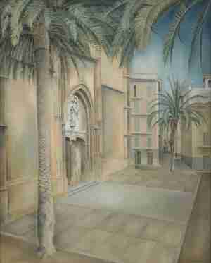 Wim Schuhmacher La Lonja in Palma de Mallorca 1930 Collectie Museum MORE Gorssel Ruurlo foto Peter Cox