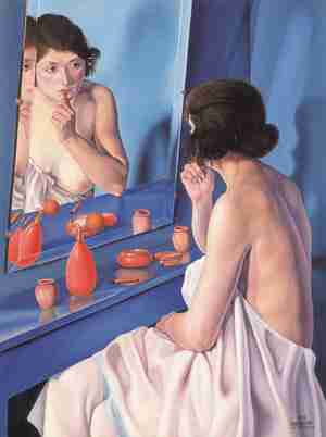 Cagnaccio di San Pietro Woman in the Mirror 1927 Fondazione Cariverona Verona