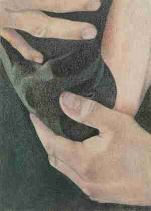 Today and Tomorrow 2021 pastelkrijt pastelpotlood aquarel en houtskool op papier 21 x 15 cm Collectie Kunstuitleen Utrecht