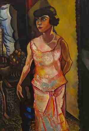 Charley Toorop Dame in avondtoilet Mme Norine Deschryver 1923 Museum MORE Gorssel Ruurlo foto Peter Cox