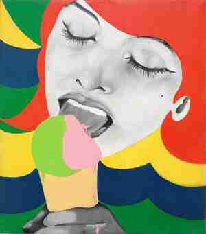19 Evelyne Axell Ice cream 1964 particuliere collectie photo Paul Louis Pictoright