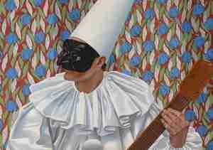 Vierkant Gino Severini Pulcinella met gitaar 1923 Collectie Museum Boijmans Van Beuningen Rotterdam foto Studio Tromp Pictoright